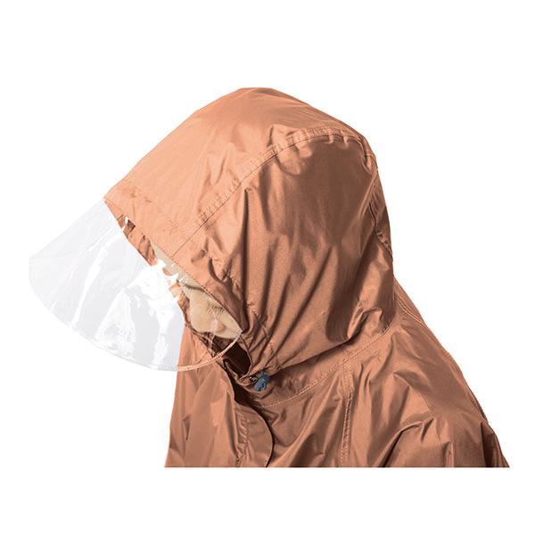 Makku ワイドシルエット 収納袋付き レディース レインスーツ