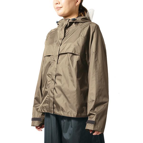 Makku ワイドシルエット 収納袋付き レディース レインスーツ
