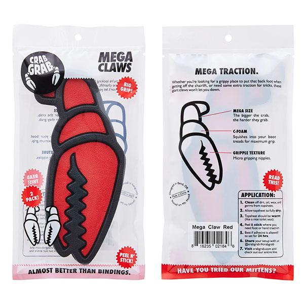 ネコポス発送！ クラブグラブ CRAB GRAB スノーボード MEGA CLAWS デッキパッド SNOWBOARD ワンフット 10%off |  | 08