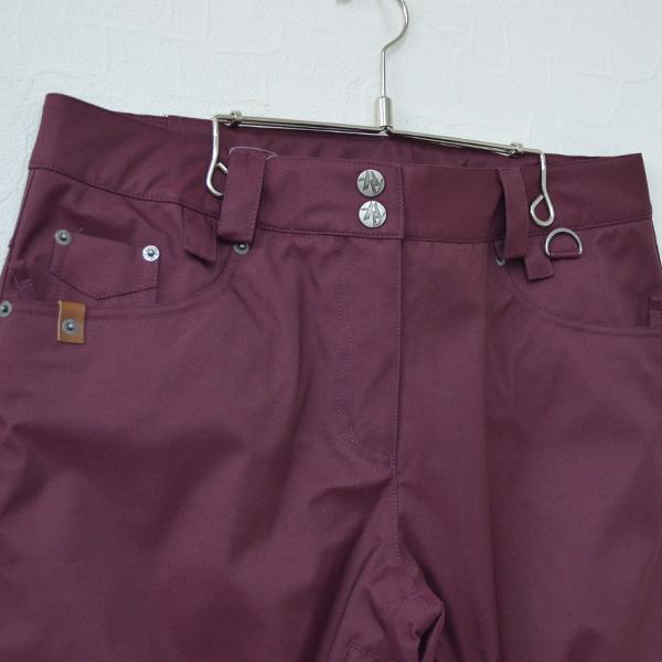 AA HARDWEAR バーガンディ スノーボードパンツ