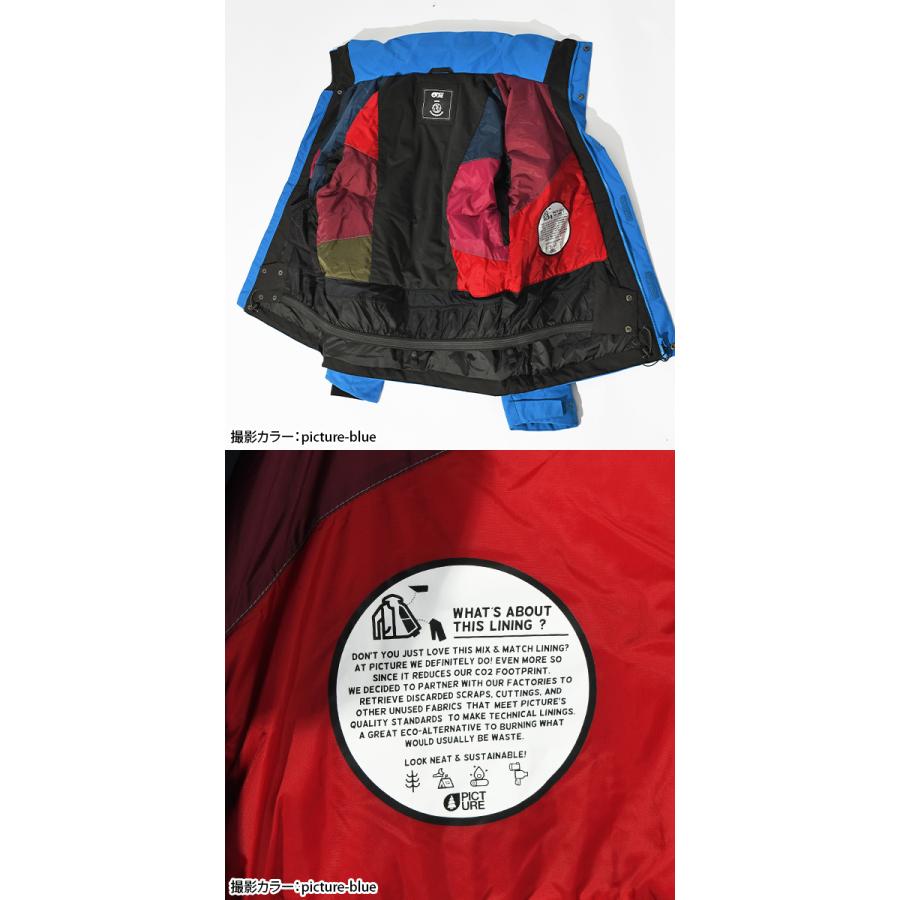 35%off ラスト1点 M スノーボードウェア ピクチャー PICTURE PAYMA JACKET ブルー ジャケット メンズ ジャケット スノボの画像