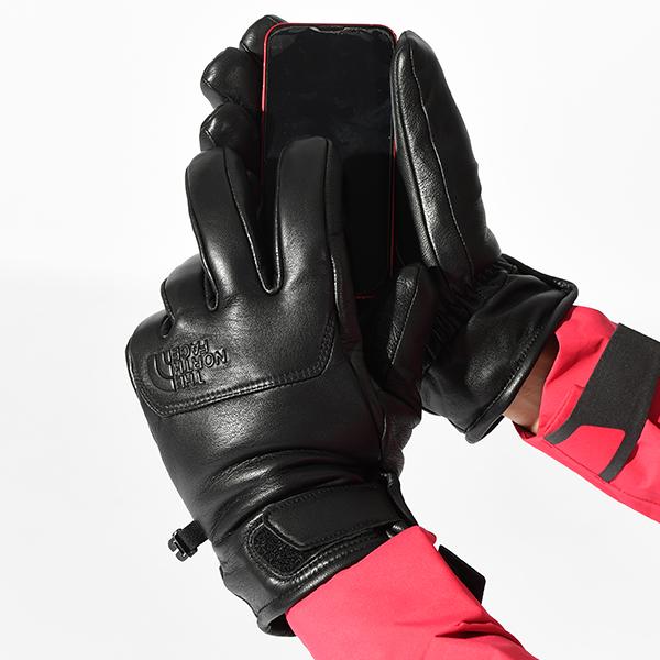 THE NORTH FACE ノースフェイス メンズ レザー スノー グローブ