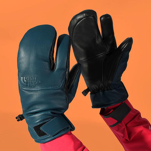 THE NORTH FACE ノースフェイス メンズ レザー スノー グローブ THE NORTH FACE ノースフェイス メンズ レザー スノー グローブ