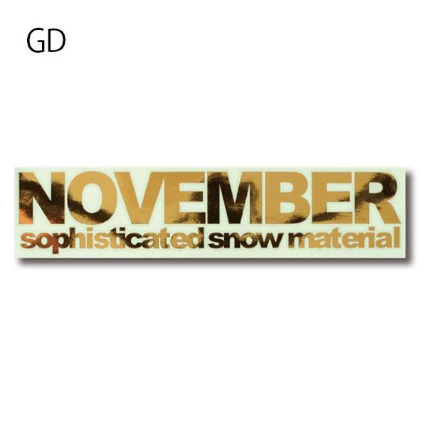 NOVEMBER（ノベンバー） ステッカー スノー ボード CUTTING LOGO