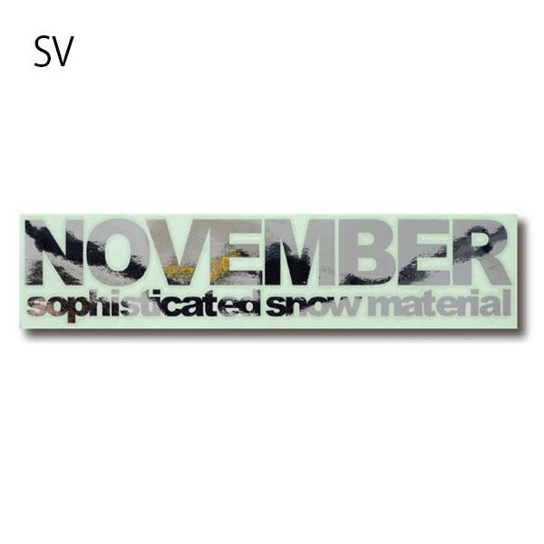 NOVEMBER（ノベンバー） ステッカー スノー ボード CUTTING LOGO