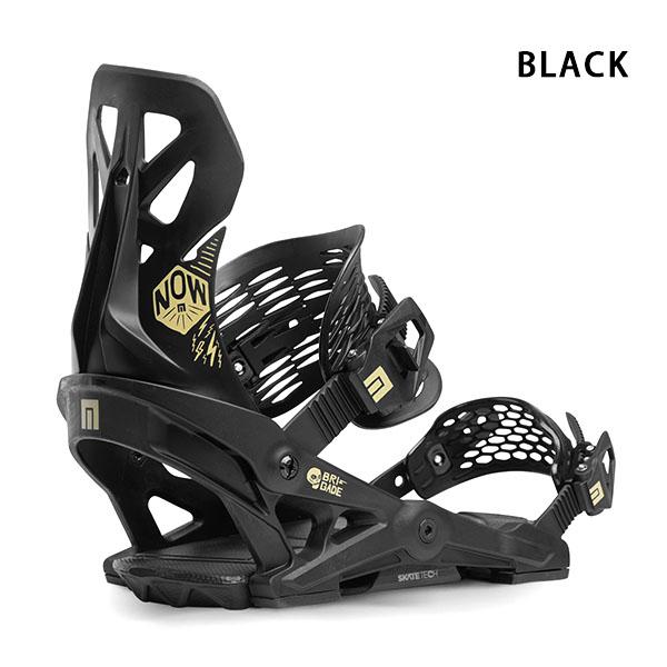 now Brigade スノーボード ビンディング ブラック Mサイズ NOW ラスト1点 ナウ バインディング BRIGADE ブリゲード メンズ