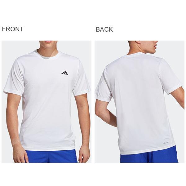 ゆうパケット対応可能！アディダス メンズ レディース 半袖 Tシャツ adidas M TR-ES BASE Tシャツ ワンポイントロゴ トレーニング ウェア 2023春新作 NQE20｜elephant｜08
