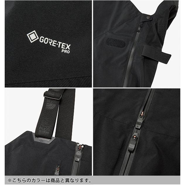 ノースフェイス メンズ 高機能 GORE-TEX スノーボード ウェア THE NORTH FACE ゴアテックス ビブ パンツ スキー ブラウン ns62526 2025-2026冬新作の画像