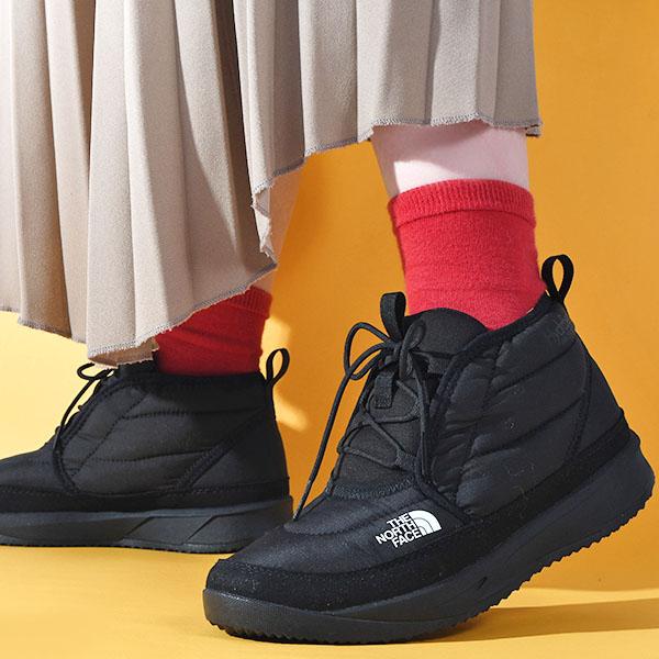 ザ・ノース・フェイス ヌプシ チャッカ ブーツ ブラック 24cm THE NORTH FACE（ザ ノースフェイス） ノースフェイス 中綿 撥水