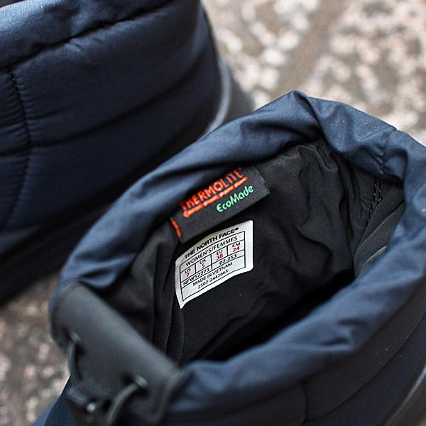 美品THE NORTH FACE 防水ショートブーツ ブラック THE NORTH FACE ノースフェイス 撥水 ヌプシ ショート ブーツ