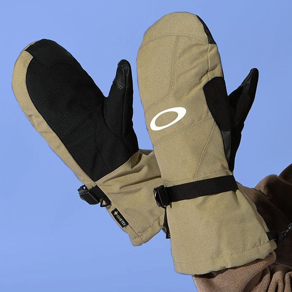 OAKLEY 32F-PEBBLE グローブ ブラック/ベージュ OAKLEY（オークリー） タッチパネル対応 スノーボード グローブ メンズ