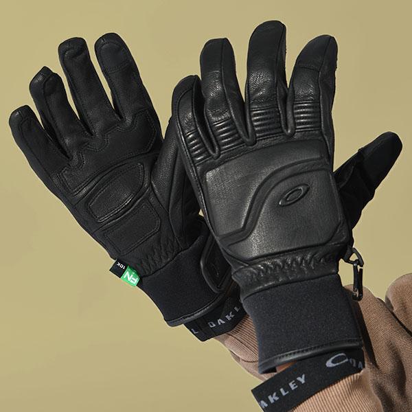 ☆OAKLEY オークリー ロゴ デザイン 手袋 グローブ メンズ/Ⅼ OAKLEY（オークリー） タッチパネル対応 スノーボード グローブ メンズ