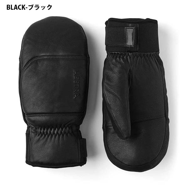 Hestra 黒 レザー ミトン グローブ HESTRA（ヘストラ） レザーミトン Omni Mitt MITTEN メンズ ミトン 本