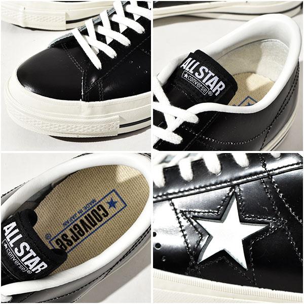 ワンスター J コンバース CONVERSE ONE STAR J レザー スニーカー メンズ MADE IN JAPAN 日本製 白 黒 赤 ホワイト ブラック レッド CONVERSE ワンスター ONE STAR IN ホワイト ブラック レッド