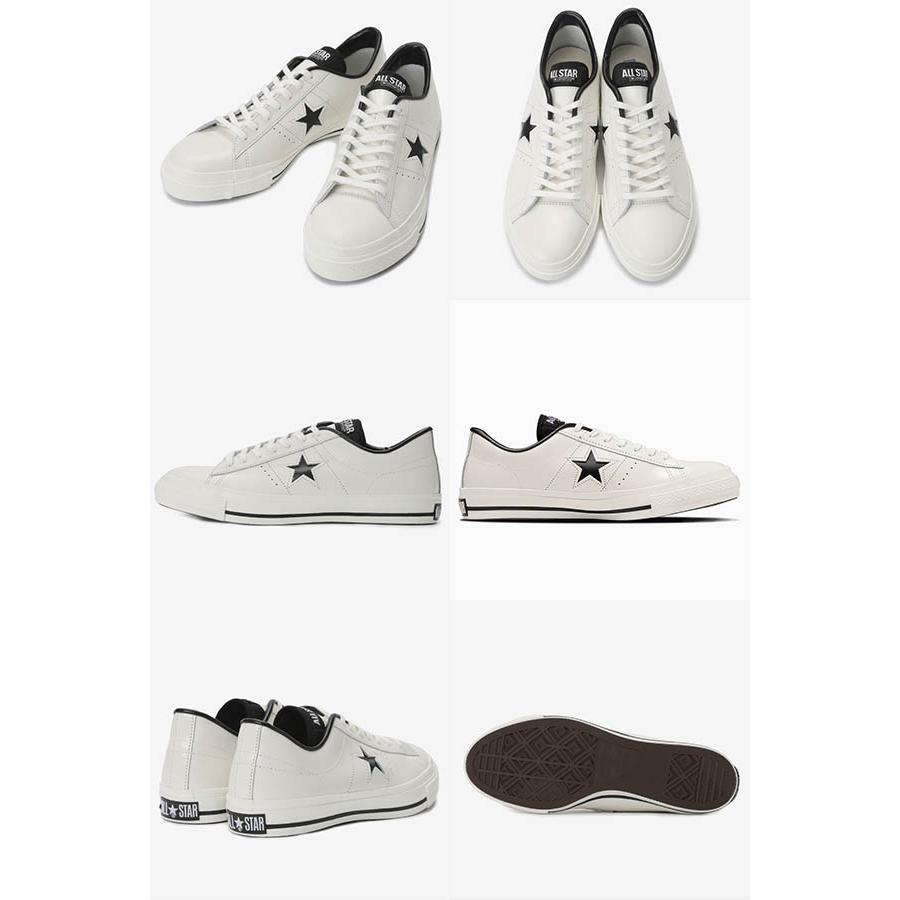 コンバース　ワンスター　Jホワイト/ブラック　27cm （8 1/2）レザー CONVERSE（コンバース） ワンスター J CONVERSE ONE STAR J レザー