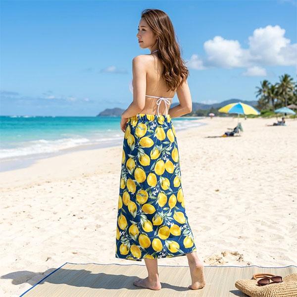 激レア 限定 特典付き 海腹川背 fresh 3点セット 新品 タオル 巾着袋 Ocean Pacific（オーシャンパシフィック） レモン柄 ラップタオル