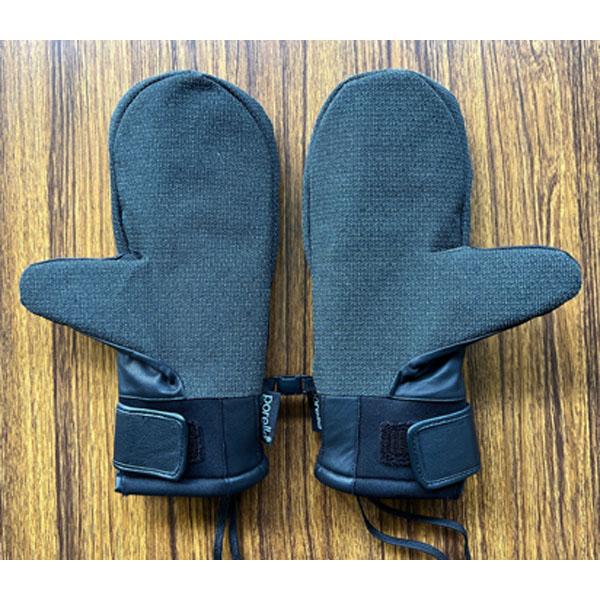 OGASAKA スキーグローブ グレー/ネイビー SS 新品　レザー OGASAKA（オガサカ） Sサイズ のみ スノーグローブ メンズ カービング
