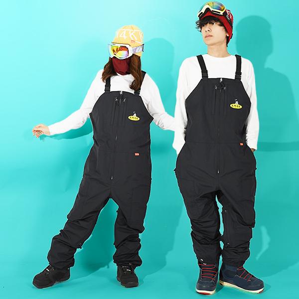 上下セットkm4k PARADISE JACKET BIBPANTSスノーウェア KM4K PARADISE BIB PANTS 7 スノーボード ウェア カモシカ パラダイス