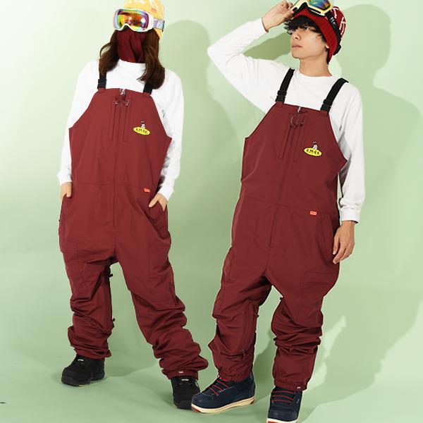 30%off スノーボードウェア KM4K カモシカ PARADICE BIB PANTS 8
