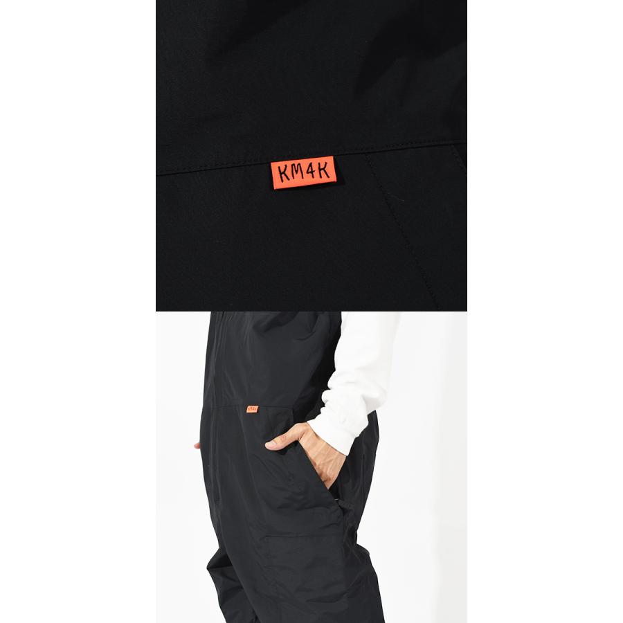 km4k kamishika カミシカパンツ ブラック M 30%off スノーボードウェア KM4K カモシカ PARADICE BIB PANTS 8