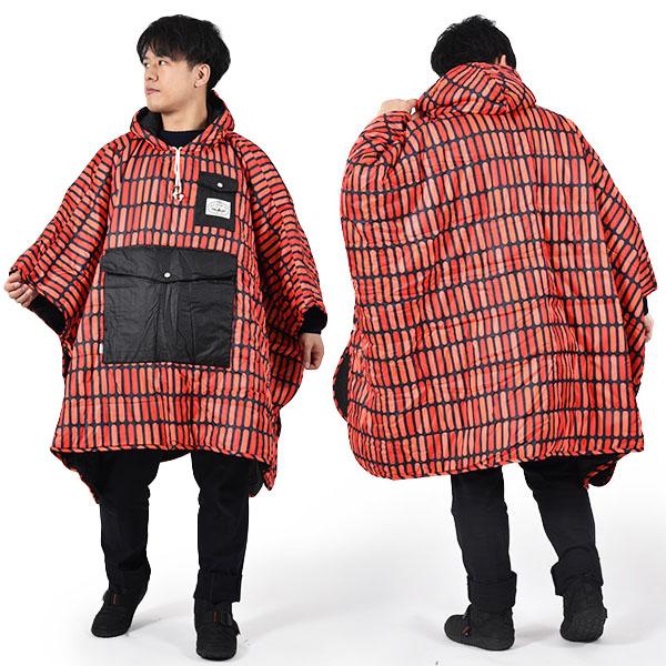 POLER ポーラー　着られるポンチョ　リバーシブル　シュラフ　新品未使用 POLeR 30%off ポンチョ ポーラー PONCHO シュラフ リバーシブル
