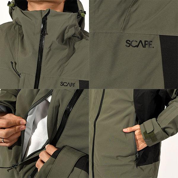 SCAPE スノーボードウェア エスケープ POW JACKET メンズ パウ SCAPE スノーボードウェア エスケープ POW JACKET メンズ パウ