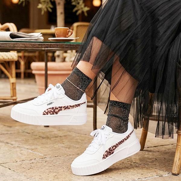 PUMA（プーマ） 42%off 2026春夏新作 ヒョウ柄 厚底 レディース