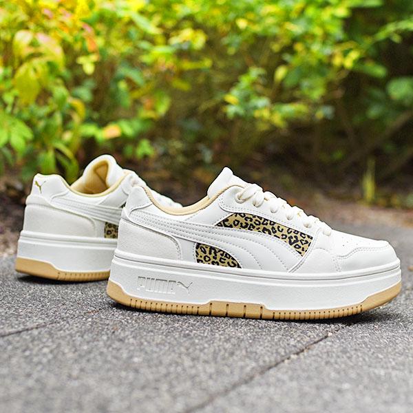 PUMA（プーマ） ヒョウ柄 レディース 厚底 ヒール高3.0cm スニーカー