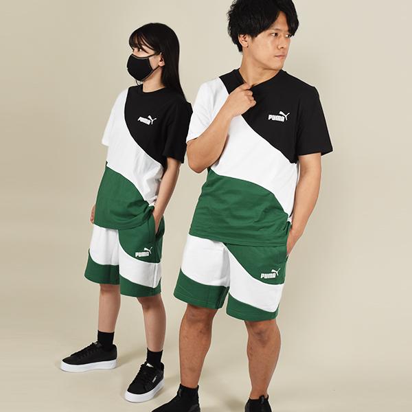 31%off プーマ メンズ レディース 半袖 Tシャツ ハーフパンツ 上下セット PUMA POWER キャット Tシャツ スウェットショーツ 675736 675755｜elephant｜17