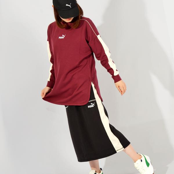PUMA（プーマ） 42%off レディース ロング丈 トレーナー ロング