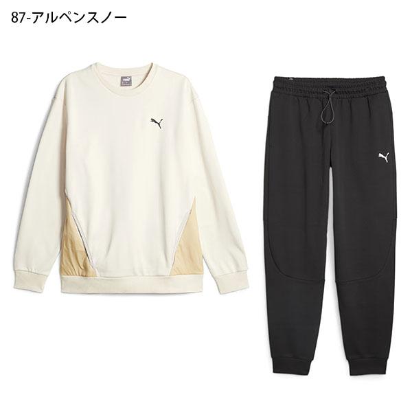 30%off プーマ メンズ レディース スウェット トレーナー 上下セット PUMA 裏起毛 ジャージ スエット 上下組 セットアップ ウェア  678354 678381