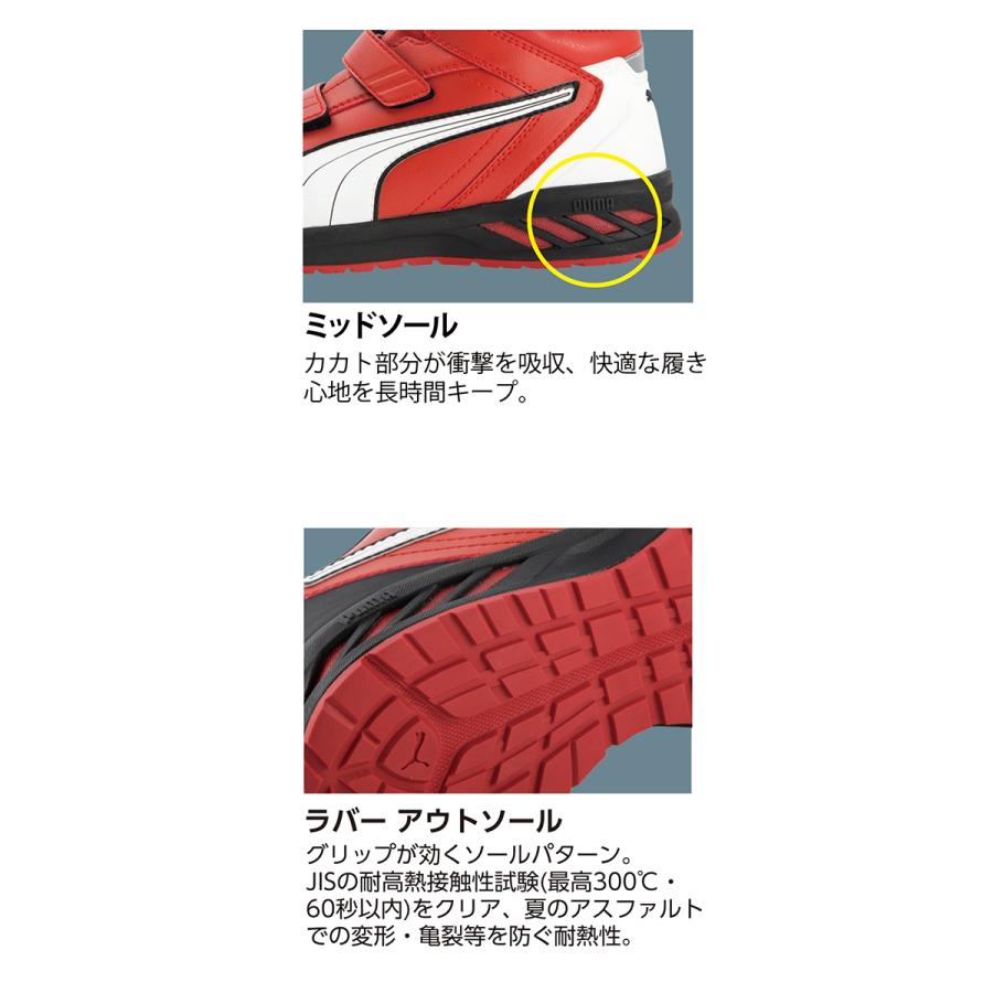 PUMA（プーマ） 安全靴 メンズ セーフティーシューズ 先芯 JSAA規格 A