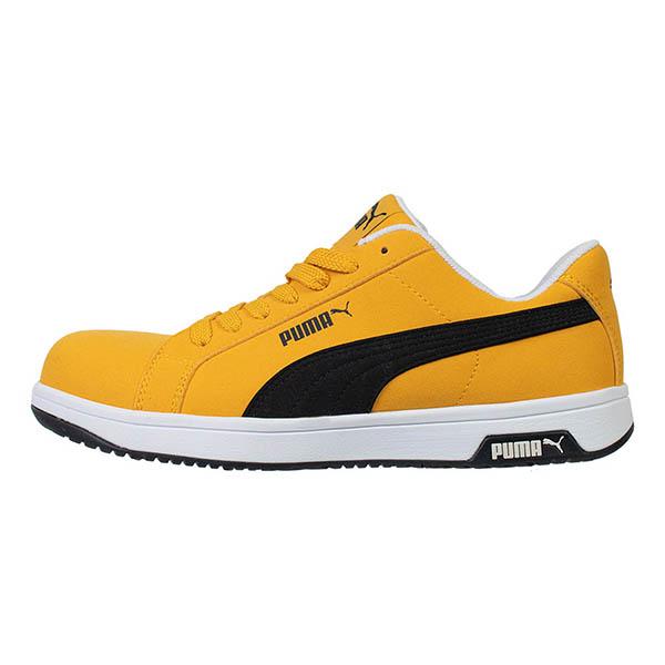 安全靴 プーマ メンズ 本革 スエード セーフティーシューズ 先芯 衝撃吸収 静電気帯電防止 プロスニーカー PUMA ICONIC LOW アイコニック ロー 64.200.0 | PUMA | 02
