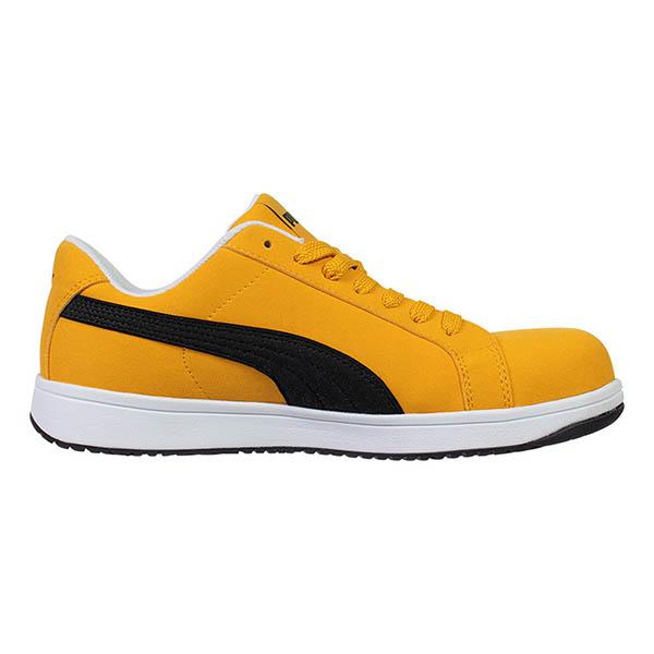 安全靴 プーマ メンズ 本革 スエード セーフティーシューズ 先芯 衝撃吸収 静電気帯電防止 プロスニーカー PUMA ICONIC LOW アイコニック ロー 64.200.0 | PUMA | 03