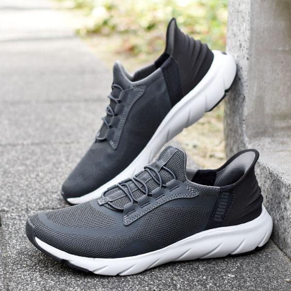 新品　PUMA　プーマ　スニーカー　スッとIN　24cm PUMA 【動画あり】立ったままスッと履ける 幅広 プーマ