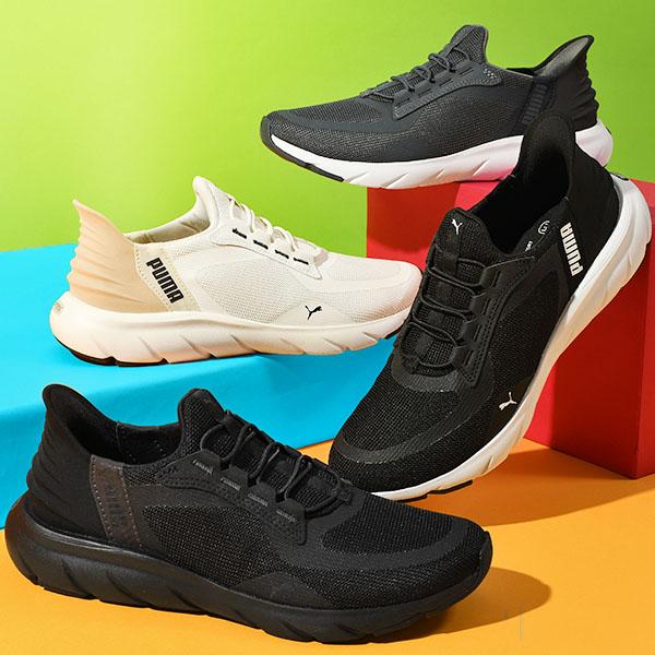 PUMA 【動画あり】立ったままスッと履ける 幅広 プーマ PUMA 【動画あり】立ったままスッと履ける 幅広 プーマ