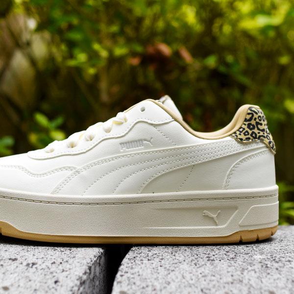 PUMA（プーマ） ヒョウ柄 厚底 レディース スニーカー コート ラリー