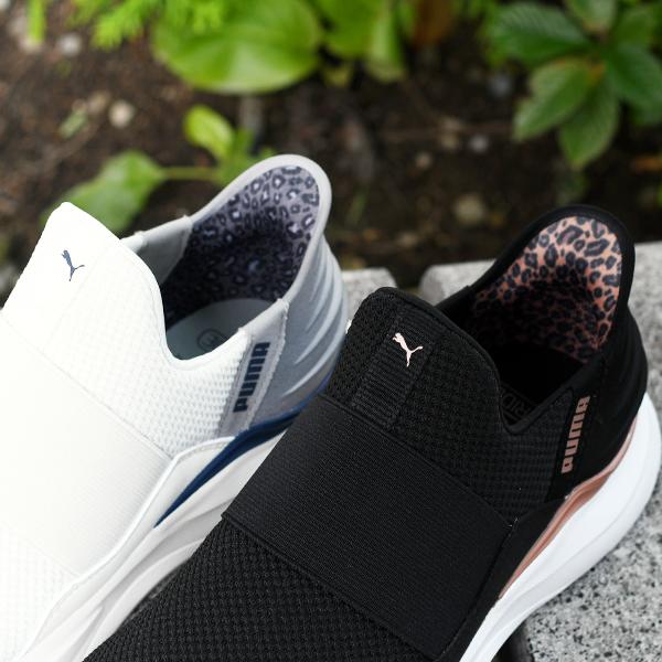 PUMA 立ったままスッと履ける ヒョウ柄 プーマ レディース