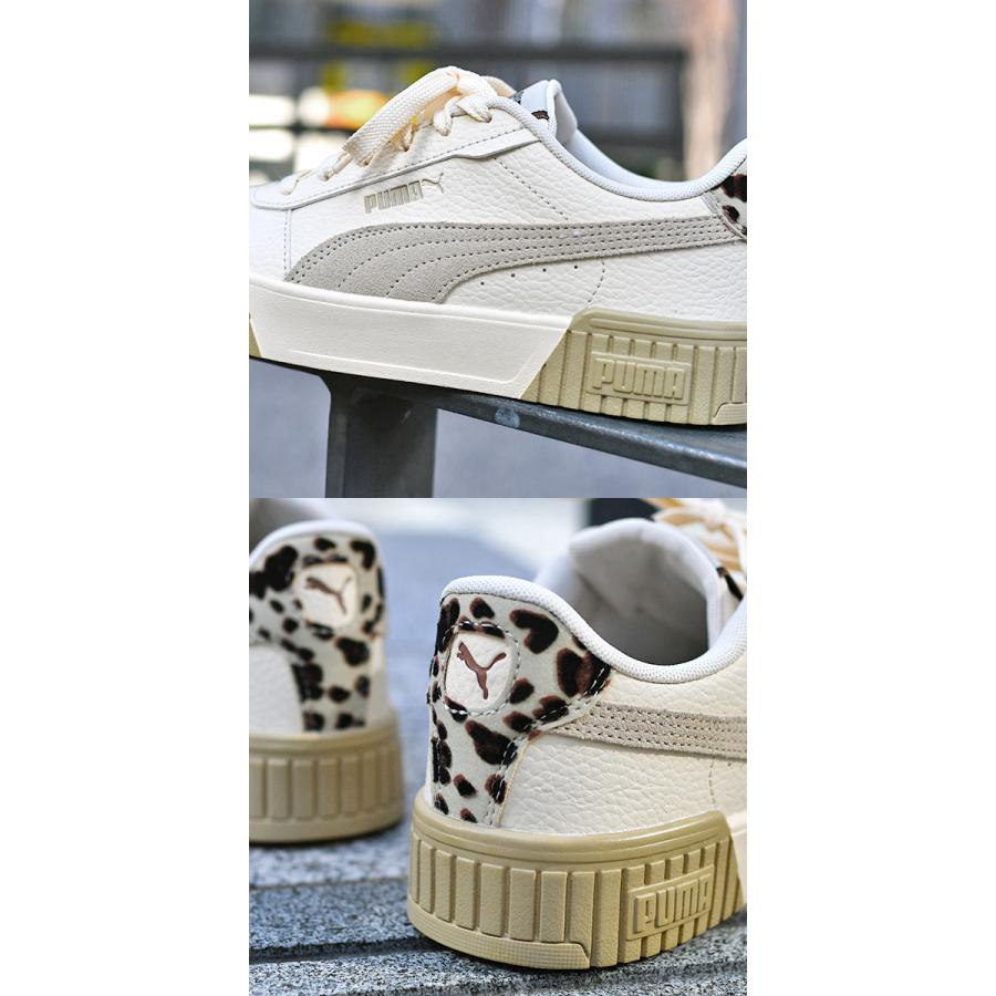 ヒョウ柄 プーマ レディース 厚底 スニーカー ヒール高3cm PUMA キャリーナ 2.0 IATD レオパード ローカット シューズ 靴 ベージュ 2024春夏新作 396346｜elephant｜16