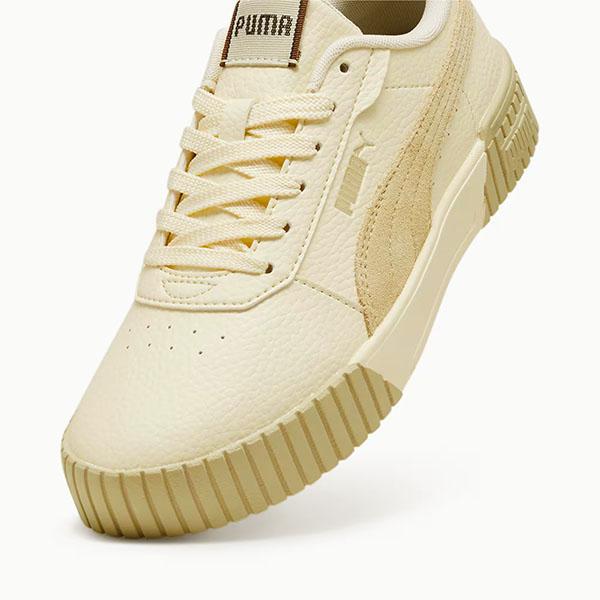 ヒョウ柄 プーマ レディース 厚底 スニーカー ヒール高3cm PUMA キャリーナ 2.0 IATD レオパード ローカット シューズ 靴 ベージュ 2024春夏新作 396346｜elephant｜06