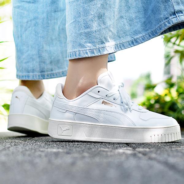 PUMA（プーマ） 31%off レディース 撥水 厚底 スニーカー キャリーナ