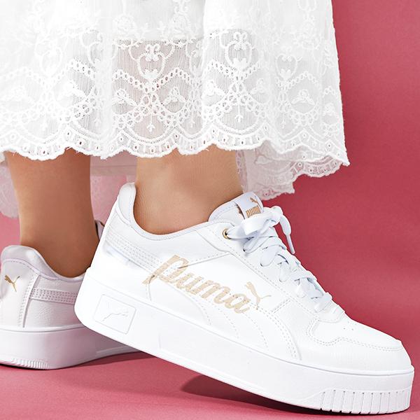 PUMA（プーマ） レディース 厚底 ヒール高3.0cm スニーカー キャリーナ