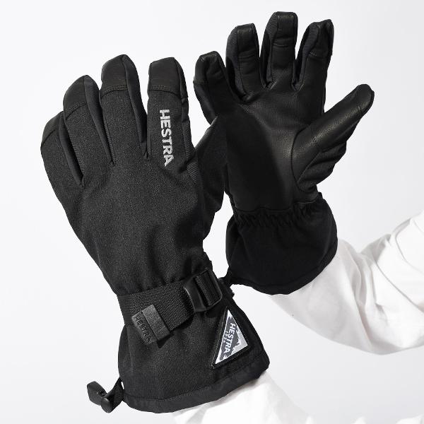 HESTRA（ヘストラ） レザーグローブ Powder Gauntlet メンズ 五指 本革