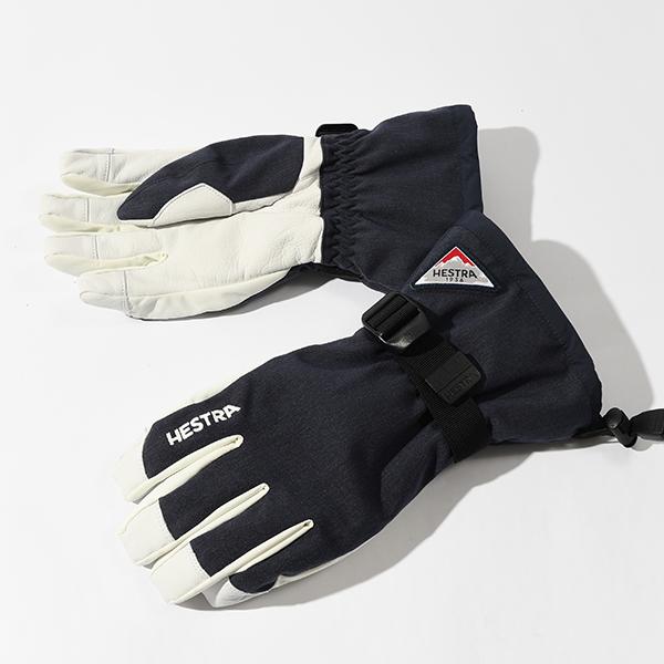 HESTRA（ヘストラ） レザーグローブ Powder Gauntlet メンズ 五指 本革