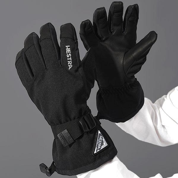 HESTRA（ヘストラ） レザーグローブ Powder Gauntlet メンズ 五指 本革