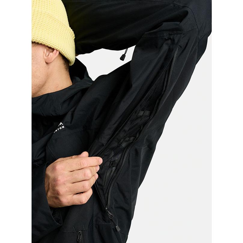 BURTON DRY RIDE リップストップ スノージャケット ブラック 黒 BURTON（バートン） スノーボードウェア メンズ BURTON Reserve 2L