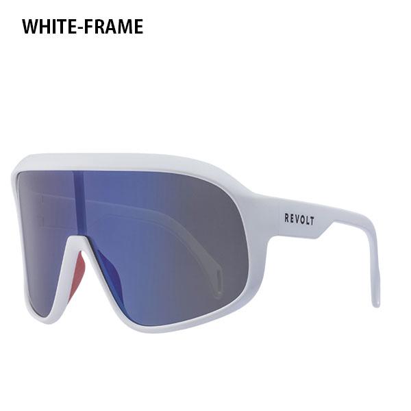 未使用 REVOLT RVT GLASS WH/BLUE 偏光サングラス サングラス REVOLT リボルト SNOW GLASS スノーグラス 偏光 ミラー