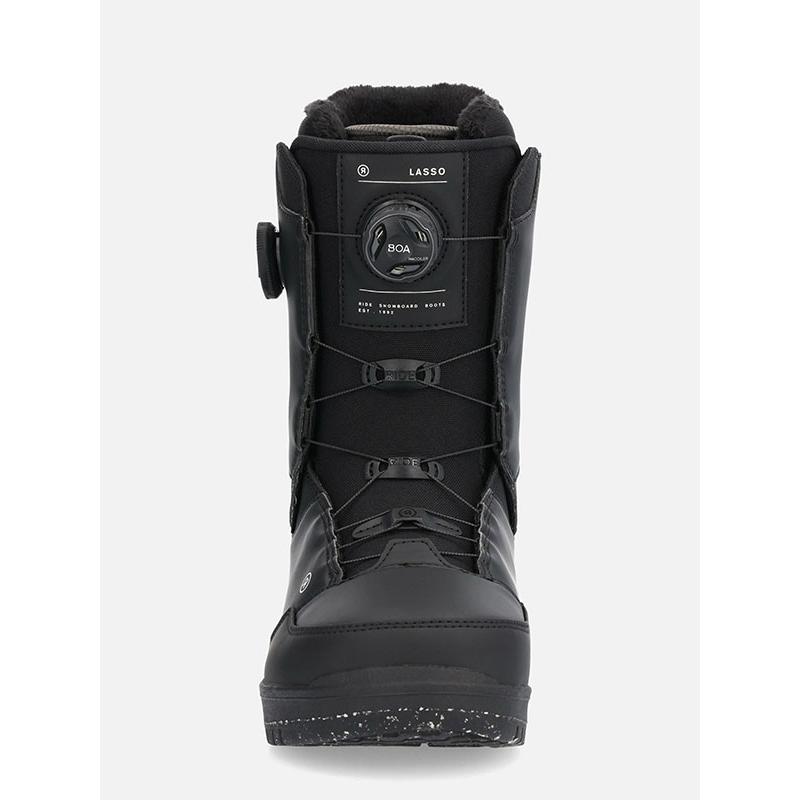 LASSO スノーボードブーツ 男性用 ブラック/レッド　デニム使用 RIDE（ライド） スノーボード ブーツ メンズ LASSO ラッソ BOOTS