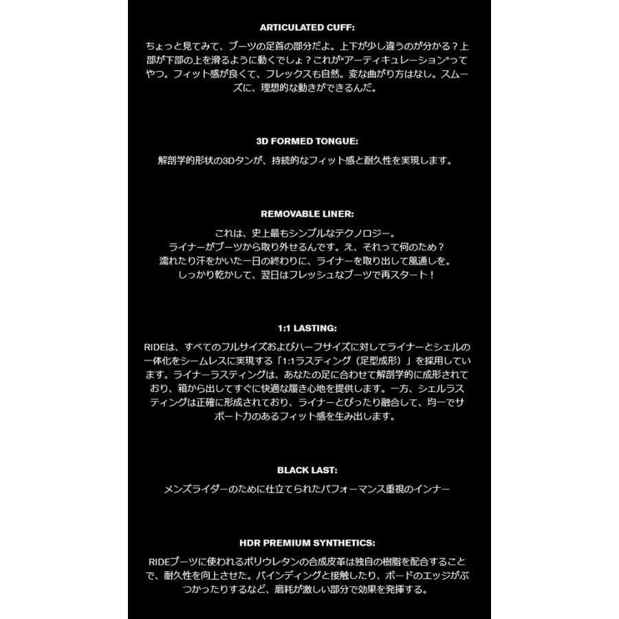 RIDE（ライド） 大きいサイズ スノーボード ブーツ メンズ ANCHOR