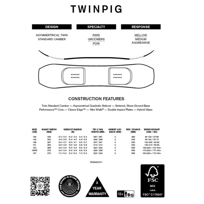 RIDE 半額 50%off ライド TWINPIG ツインピグ スノーボード